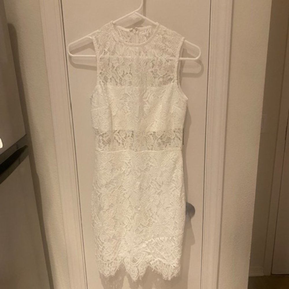 SUPERDOWN Revolve Suri Sleeveless Mini Dress White Small NEW